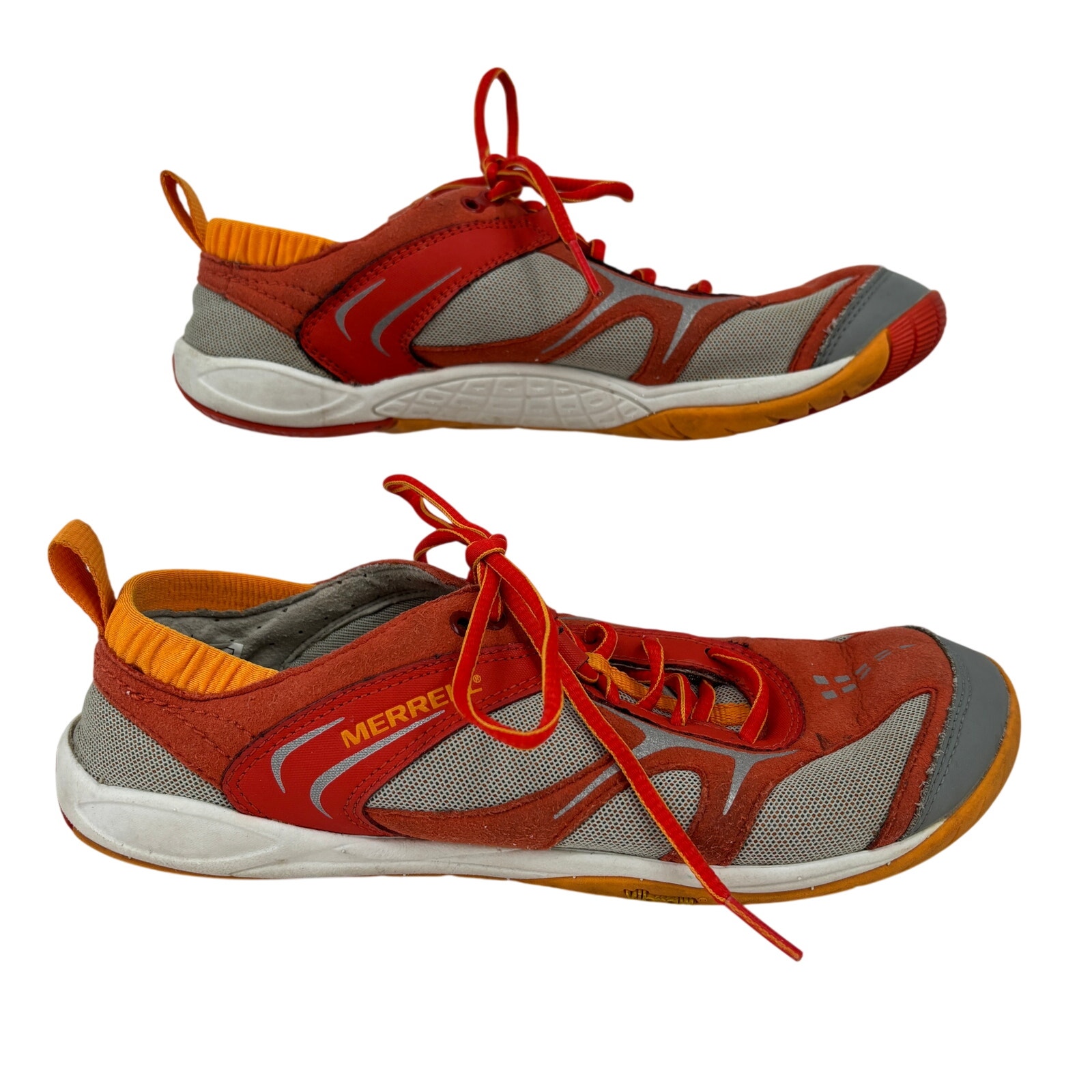 Merrell Barefoot Running Sneakers Womens Size 8.5 Dash Glove Lychee Orange Gray